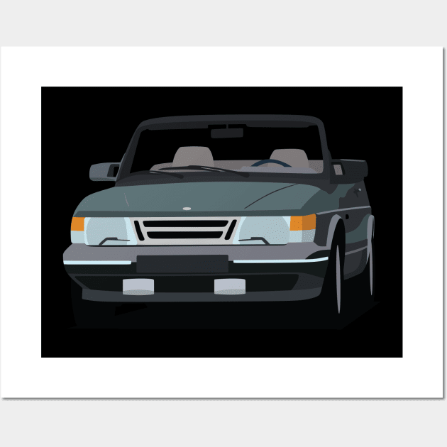 Saab 900 Wall Art by TheArchitectsGarage